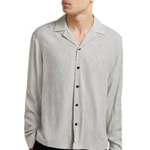 RIVER ISLAND MENS GEO PRINT BUTTON UP SHIRT